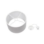 GLOBOSTAR® LOFTY 204-0093 Μοντέρνο Κρεμαστό Φωτιστικό Οροφής με Ντουί 1 x E27 AC 220-240V IP20 - Γκρι - Μ38 x Π38 x Υ26cm - Image 10