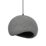 GLOBOSTAR® STONE 204-0122 Μοντέρνο Κρεμαστό Φωτιστικό Οροφής με Ντουί 1 x E27 AC 220-240V IP20 - Γκρι - Μ35 x Π31 x Υ26cm