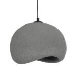 GLOBOSTAR® STONE 204-0122 Μοντέρνο Κρεμαστό Φωτιστικό Οροφής με Ντουί 1 x E27 AC 220-240V IP20 - Γκρι - Μ35 x Π31 x Υ26cm - Image 5