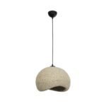 GLOBOSTAR® STONE 204-0123 Μοντέρνο Κρεμαστό Φωτιστικό Οροφής με Ντουί 1 x E27 AC 220-240V IP20 - Μπεζ - Μ35 x Π31 x Υ26cm - Image 4