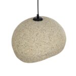 GLOBOSTAR® STONE 204-0123 Μοντέρνο Κρεμαστό Φωτιστικό Οροφής με Ντουί 1 x E27 AC 220-240V IP20 - Μπεζ - Μ35 x Π31 x Υ26cm - Image 7