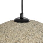 GLOBOSTAR® STONE 204-0123 Μοντέρνο Κρεμαστό Φωτιστικό Οροφής με Ντουί 1 x E27 AC 220-240V IP20 - Μπεζ - Μ35 x Π31 x Υ26cm - Image 9