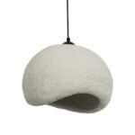 GLOBOSTAR® STONE 204-0124 Μοντέρνο Κρεμαστό Φωτιστικό Οροφής με Ντουί 1 x E27 AC 220-240V IP20 - Γκρι - Μ35 x Π31 x Υ26cm