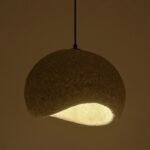 GLOBOSTAR® STONE 204-0124 Μοντέρνο Κρεμαστό Φωτιστικό Οροφής με Ντουί 1 x E27 AC 220-240V IP20 - Γκρι - Μ35 x Π31 x Υ26cm - Image 3