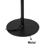 GLOBOSTAR® FLY 204-0127 Μοντέρνο Επιδαπέδιο Φωτιστικό με Ντουί 1 x E27 AC 220-240V IP20 - Μαύρο & Μπεζ - Μ38 x Π38 x Υ155cm - Image 4