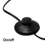 GLOBOSTAR® FLY 204-0127 Μοντέρνο Επιδαπέδιο Φωτιστικό με Ντουί 1 x E27 AC 220-240V IP20 - Μαύρο & Μπεζ - Μ38 x Π38 x Υ155cm - Image 5