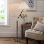 GLOBOSTAR® FLY 204-0127 Μοντέρνο Επιδαπέδιο Φωτιστικό με Ντουί 1 x E27 AC 220-240V IP20 - Μαύρο & Μπεζ - Μ38 x Π38 x Υ155cm - Image 6