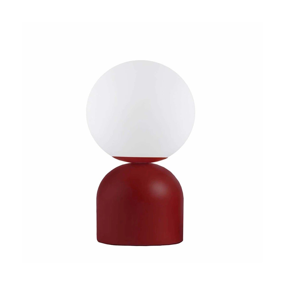 204_0135_0 GLOBOSTAR® MAGIC 204-0135 Μοντέρνο Επιτραπέζιο Φωτιστικό Πορτατίφ με Ντουί 1 x E14 AC 220-240V IP20 - Κόκκινο & Λευκό - Μ13 x Π13 x Υ28cm - Image 1