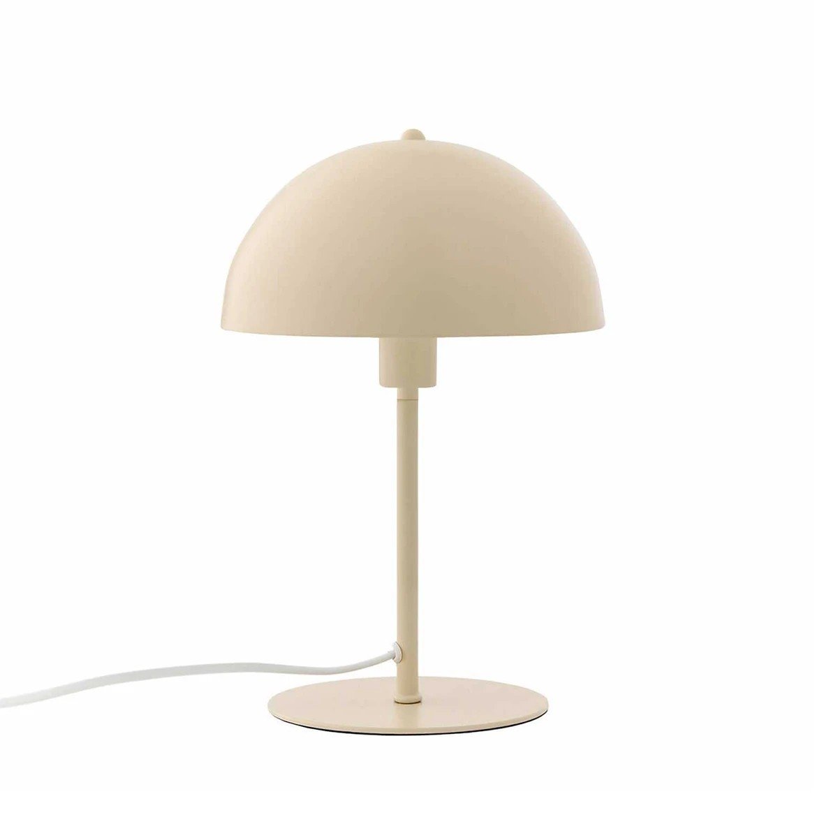 204_0140_0 GLOBOSTAR® GASCEIO 204-0140 Μοντέρνο Επιτραπέζιο Φωτιστικό Πορτατίφ με Ντουί 1 x E27 AC 220-240V IP20 - Μπεζ - Μ25 x Π25 x Υ39cm - Image 1