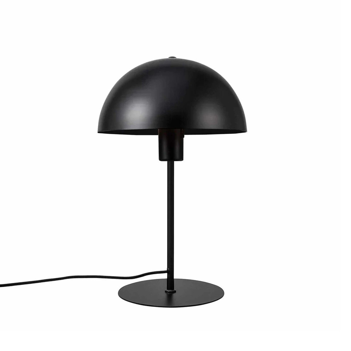 204_0141_0 GLOBOSTAR® GASCEIO 204-0141 Μοντέρνο Επιτραπέζιο Φωτιστικό Πορτατίφ με Ντουί 1 x E27 AC 220-240V IP20 - Μαύρο - Μ25 x Π25 x Υ39cm - Image 1