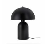 GLOBOSTAR® GASCO 204-0146 Μοντέρνο Επιτραπέζιο Φωτιστικό Πορτατίφ με Ντουί 1 x E27 AC 220-240V IP20 - Μαύρο - Μ25 x Π25 x Υ35cm