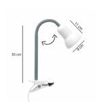 GLOBOSTAR® TAVOLO 204-0152 Παιδικό Επιτραπέζιο Φωτιστικό Πορτατίφ με Ντουί 1 x E14 AC 220-240V IP20 - Πράσινο & Λευκό - Μ11 x Π9 x Υ35cm - Image 3