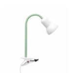 GLOBOSTAR® TAVOLO 204-0153 Παιδικό Επιτραπέζιο Φωτιστικό Πορτατίφ με Ντουί 1 x E14 AC 220-240V IP20 - Πράσινο & Λευκό - Μ11 x Π9 x Υ35cm