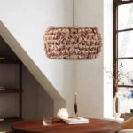 GLOBOSTAR® DARIO 204-0159 Boho Κρεμαστό Φωτιστικό Οροφής με Ντουί 1 x E27 AC 220-240V IP20 - Καφέ - Μ29 x Π29 x Υ16cm - Image 4