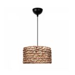 GLOBOSTAR® POMEGRANDE 204-0160 Boho Κρεμαστό Φωτιστικό Οροφής με Ντουί 1 x E27 AC 220-240V IP20 - Καφέ - Μ29 x Π29 x Υ16cm - Image 2