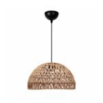 GLOBOSTAR® SAND 204-0167 Boho Κρεμαστό Φωτιστικό Οροφής με Ντουί 1 x E27 AC 220-240V IP20 - Μπεζ - Μ29 x Π29 x Υ16cm - Image 2