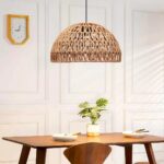 GLOBOSTAR® SAND 204-0167 Boho Κρεμαστό Φωτιστικό Οροφής με Ντουί 1 x E27 AC 220-240V IP20 - Μπεζ - Μ29 x Π29 x Υ16cm - Image 4