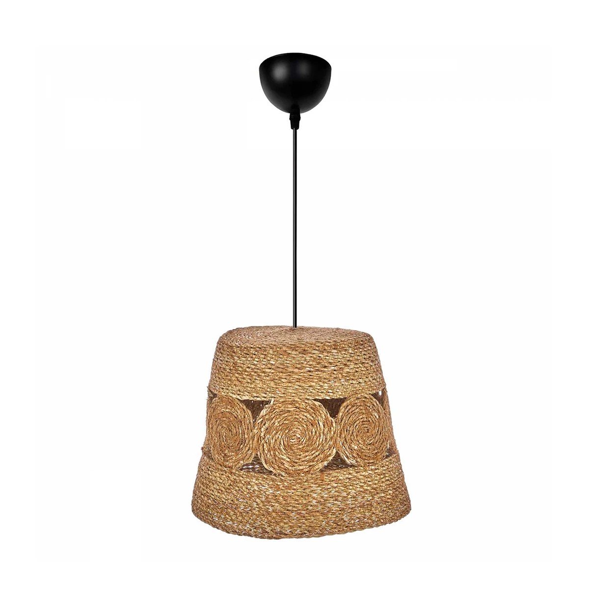 204_0170_0 GLOBOSTAR® PANIER 204-0170 Boho Κρεμαστό Φωτιστικό Οροφής με Ντουί 1 x E27 AC 220-240V IP20 - Μπεζ - Μ32 x Π32 x Υ30cm - Image 1