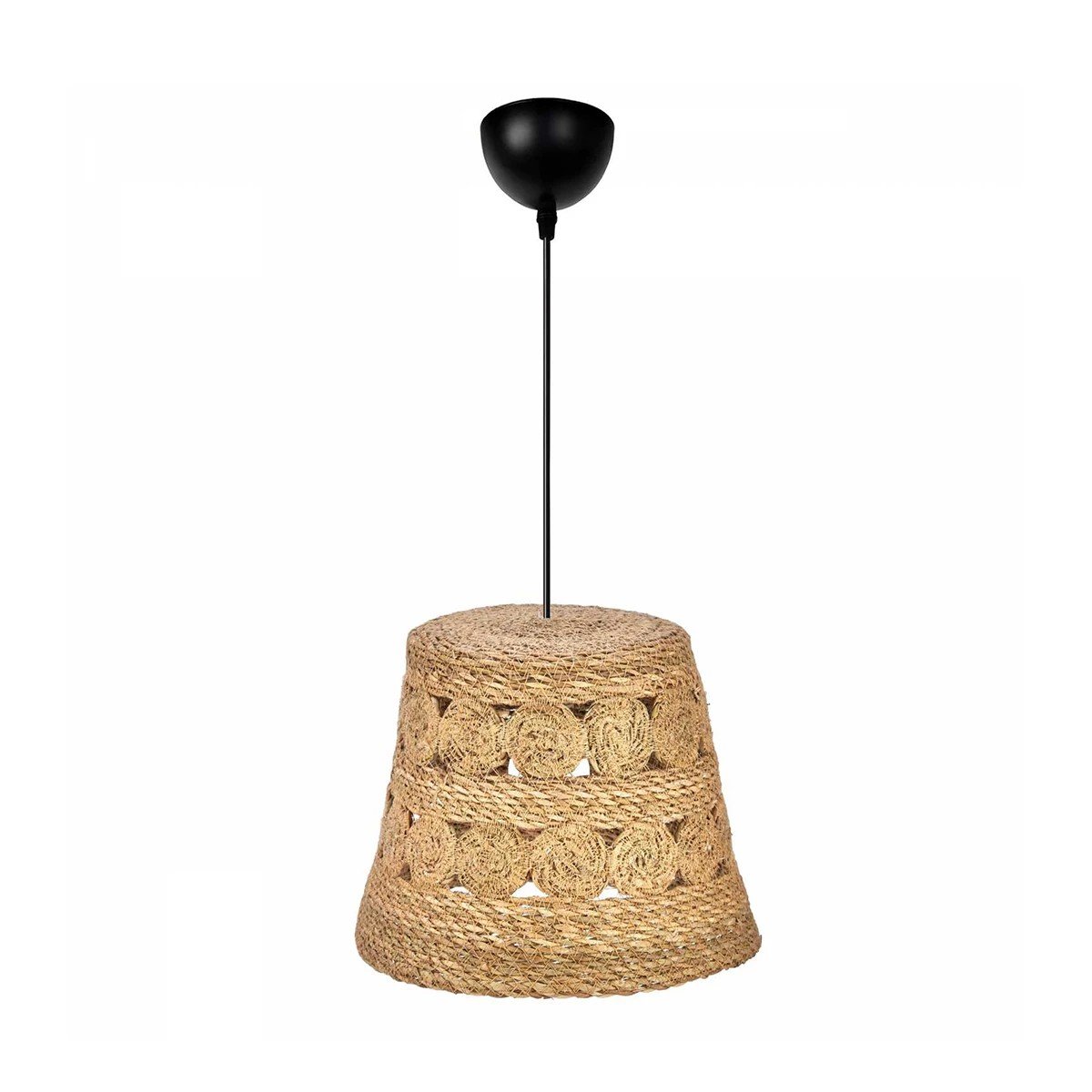 204_0171_0 GLOBOSTAR® PANIER 204-0171 Boho Κρεμαστό Φωτιστικό Οροφής με Ντουί 1 x E27 AC 220-240V IP20 - Μπεζ - Μ32 x Π32 x Υ30cm - Image 1