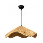 GLOBOSTAR® PAJERO 204-0177 Boho Κρεμαστό Φωτιστικό Οροφής Μονόφωτο 1 x E27 AC 220-240V IP20 Μπεζ - Μ50 x Π50 x Υ22cm