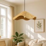 GLOBOSTAR® PAJERO 204-0177 Boho Κρεμαστό Φωτιστικό Οροφής Μονόφωτο 1 x E27 AC 220-240V IP20 Μπεζ - Μ50 x Π50 x Υ22cm - Image 3