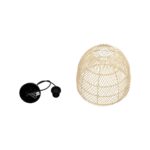 GLOBOSTAR® CESTINO 204-0178 Boho Κρεμαστό Φωτιστικό Οροφής Μονόφωτο 1 x E27 AC 220-240V IP20 Μπεζ - Μ30 x Π30 x Υ25cm - Image 10