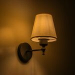 GLOBOSTAR® ELEGANTE 204-0186 Μοντέρνο Φωτιστικό Τοίχου - Απλίκα με Ντουί 1 x E27 AC 220-240V IP20 - Μαύρο & Μπεζ - Μ14 x Π22 x Υ24cm - Image 2