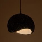 GLOBOSTAR® STONE 204-0194 Μοντέρνο Κρεμαστό Φωτιστικό Οροφής με Ντουί 1 x E27 AC 220-240V IP20 - Μαύρο - Μ35 x Π31 x Υ26cm - Image 3