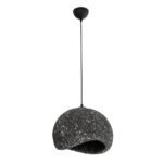 GLOBOSTAR® STONE 204-0194 Μοντέρνο Κρεμαστό Φωτιστικό Οροφής με Ντουί 1 x E27 AC 220-240V IP20 - Μαύρο - Μ35 x Π31 x Υ26cm - Image 4