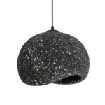 GLOBOSTAR® STONE 204-0194 Μοντέρνο Κρεμαστό Φωτιστικό Οροφής με Ντουί 1 x E27 AC 220-240V IP20 - Μαύρο - Μ35 x Π31 x Υ26cm - Image 5