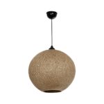 GLOBOSTAR® SOLEI 205-0001 Boho Κρεμαστό Φωτιστικό Οροφής με Ντουί 1 x E27 AC 220-240V IP20 - Μπεζ - M40 x Π40 x Υ36cm - Image 4