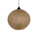 GLOBOSTAR® SOLEI 205-0001 Boho Κρεμαστό Φωτιστικό Οροφής με Ντουί 1 x E27 AC 220-240V IP20 - Μπεζ - M40 x Π40 x Υ36cm - Image 5