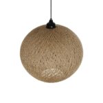 GLOBOSTAR® SOLEI 205-0001 Boho Κρεμαστό Φωτιστικό Οροφής με Ντουί 1 x E27 AC 220-240V IP20 - Μπεζ - M40 x Π40 x Υ36cm - Image 7