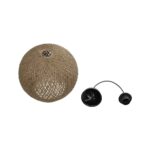 GLOBOSTAR® SOLEI 205-0002 Boho Κρεμαστό Φωτιστικό Οροφής με Ντουί 1 x E27 AC 220-240V IP20 - Μπεζ - M30 x Π30 x Υ26cm - Image 11