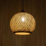 GLOBOSTAR® SOLEI 205-0002 Boho Κρεμαστό Φωτιστικό Οροφής με Ντουί 1 x E27 AC 220-240V IP20 - Μπεζ - M30 x Π30 x Υ26cm - Image 3