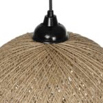 GLOBOSTAR® SOLEI 205-0002 Boho Κρεμαστό Φωτιστικό Οροφής με Ντουί 1 x E27 AC 220-240V IP20 - Μπεζ - M30 x Π30 x Υ26cm - Image 8