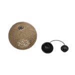 GLOBOSTAR® SOLEI 205-0003 Boho Κρεμαστό Φωτιστικό Οροφής με Ντουί 1 x E27 AC 220-240V IP20 - Μπεζ - M20 x Π20 x Υ25cm - Image 11