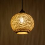 GLOBOSTAR® SOLEI 205-0003 Boho Κρεμαστό Φωτιστικό Οροφής με Ντουί 1 x E27 AC 220-240V IP20 - Μπεζ - M20 x Π20 x Υ25cm - Image 3