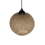 GLOBOSTAR® SOLEI 205-0003 Boho Κρεμαστό Φωτιστικό Οροφής με Ντουί 1 x E27 AC 220-240V IP20 - Μπεζ - M20 x Π20 x Υ25cm - Image 7