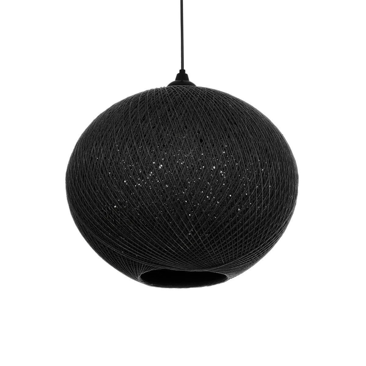 205_0004_0 GLOBOSTAR® SOLEI 205-0004 Boho Κρεμαστό Φωτιστικό Οροφής με Ντουί 1 x E27 AC 220-240V IP20 - Μαύρο - M40 x Π40 x Υ36cm - Image 1