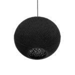 GLOBOSTAR® SOLEI 205-0004 Boho Κρεμαστό Φωτιστικό Οροφής με Ντουί 1 x E27 AC 220-240V IP20 - Μαύρο - M40 x Π40 x Υ36cm - Image 6