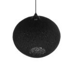 GLOBOSTAR® SOLEI 205-0004 Boho Κρεμαστό Φωτιστικό Οροφής με Ντουί 1 x E27 AC 220-240V IP20 - Μαύρο - M40 x Π40 x Υ36cm - Image 7