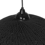 GLOBOSTAR® SOLEI 205-0004 Boho Κρεμαστό Φωτιστικό Οροφής με Ντουί 1 x E27 AC 220-240V IP20 - Μαύρο - M40 x Π40 x Υ36cm - Image 8
