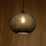 GLOBOSTAR® SOLEI 205-0005 Boho Κρεμαστό Φωτιστικό Οροφής με Ντουί 1 x E27 AC 220-240V IP20 - Μαύρο - M30 x Π30 x Υ35cm - Image 3