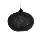 GLOBOSTAR® SOLEI 205-0005 Boho Κρεμαστό Φωτιστικό Οροφής με Ντουί 1 x E27 AC 220-240V IP20 - Μαύρο - M30 x Π30 x Υ35cm - Image 5