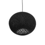 GLOBOSTAR® SOLEI 205-0005 Boho Κρεμαστό Φωτιστικό Οροφής με Ντουί 1 x E27 AC 220-240V IP20 - Μαύρο - M30 x Π30 x Υ35cm - Image 6