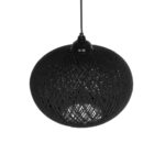 GLOBOSTAR® SOLEI 205-0005 Boho Κρεμαστό Φωτιστικό Οροφής με Ντουί 1 x E27 AC 220-240V IP20 - Μαύρο - M30 x Π30 x Υ35cm - Image 7