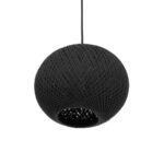 GLOBOSTAR® SOLEI 205-0006 Boho Κρεμαστό Φωτιστικό Οροφής με Ντουί 1 x E27 AC 220-240V IP20 - Μαύρο - M20 x Π20 x Υ25cm - Image 6