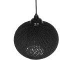 GLOBOSTAR® SOLEI 205-0006 Boho Κρεμαστό Φωτιστικό Οροφής με Ντουί 1 x E27 AC 220-240V IP20 - Μαύρο - M20 x Π20 x Υ25cm - Image 7