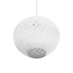 GLOBOSTAR® SOLEI 205-0007 Boho Κρεμαστό Φωτιστικό Οροφής με Ντουί 1 x E27 AC 220-240V IP20 - Λευκό - M40 x Π40 x Υ36cm - Image 6